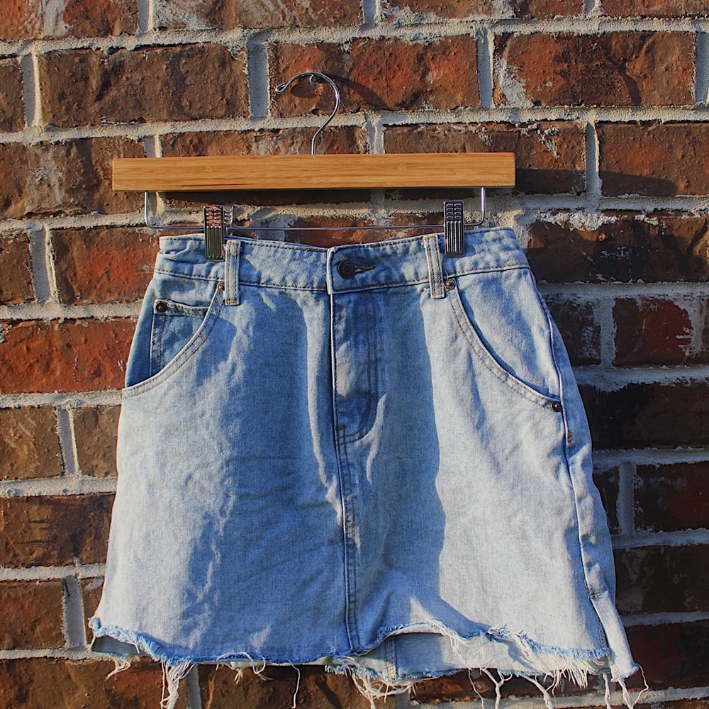Sadie and Sage light blue jean skirt